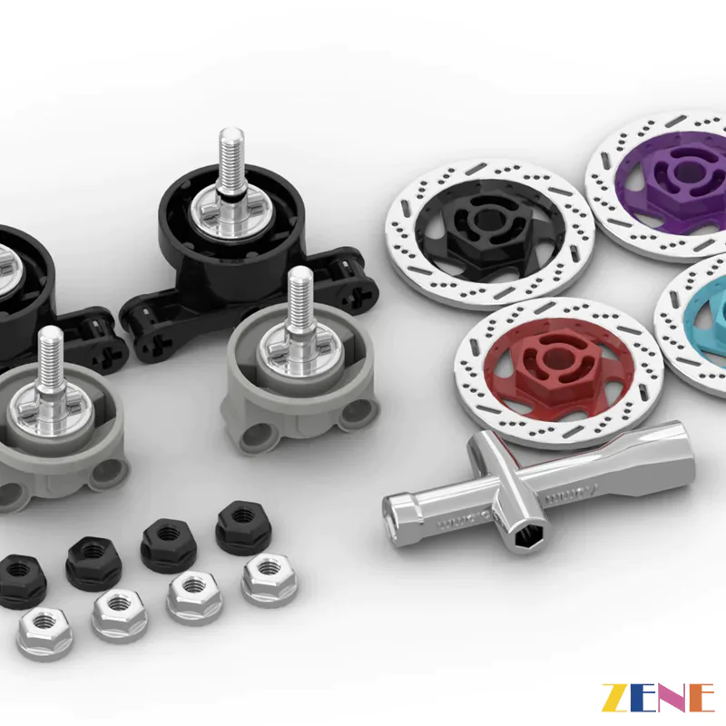 Alloy drive axle and brake disc components